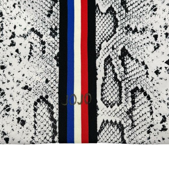 Pam & Gela Snake Skin With Stripes Drawstring Cinch Bag - Picture 4 of 9